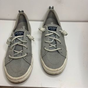 Sperry Crest Vibe Slip-On Sneaker Gray Canvas